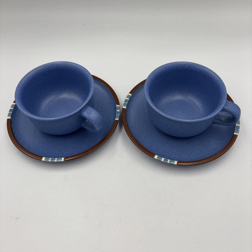 Mesa Sky Blue Cup and Saucer Sets 2 Pieces‎ Set Japan